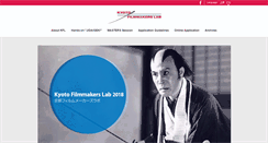 Desktop Screenshot of kyotofilmmakerslab.com
